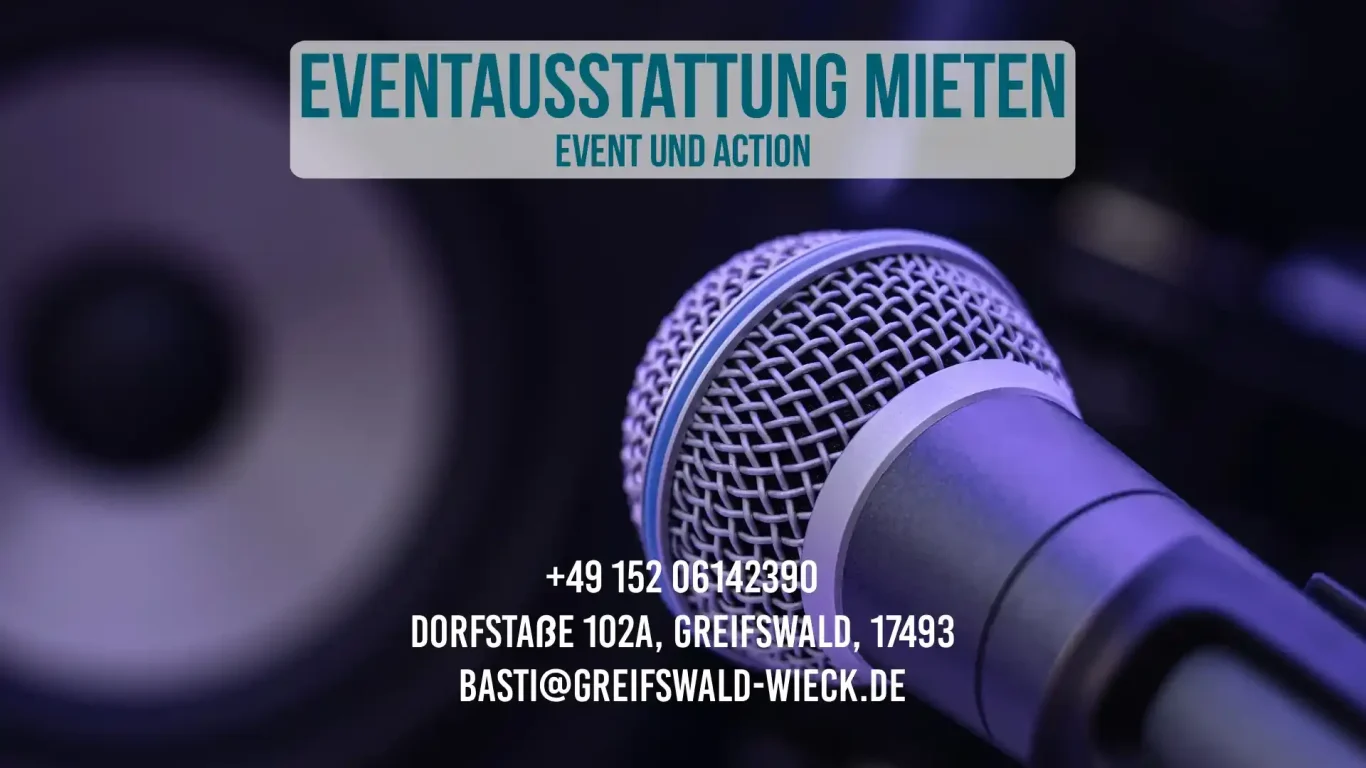 Professionelle Eventtechnik und Partyausstattung für Feiern in Greifswald, Usedom und Stralsund
